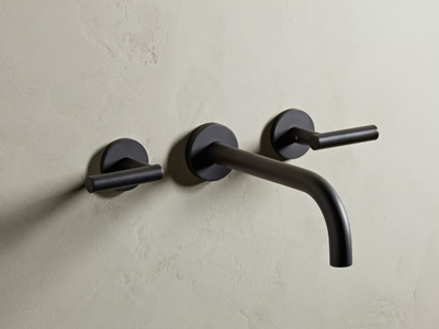 LOFT - 3 hole wall-mounted washbasin tap _ The Watermark Collection