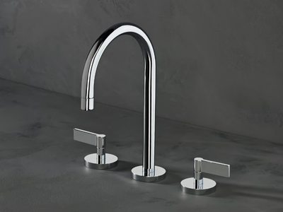 LONDON - 3 hole countertop washbasin tap _ The Watermark Collection