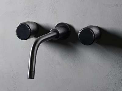 SENSE - 3 hole wall-mounted washbasin tap _ The Watermark Collection