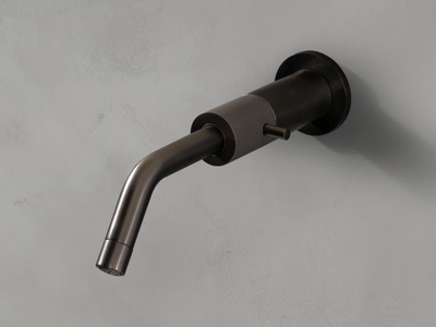 TITANIUM - Wall-mounted single handle washbasin tap _ The Watermark Collection