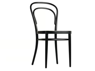 214 - Wood chair with cane work seat _ Thonet