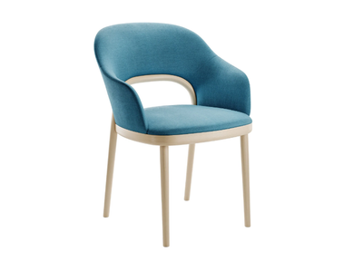 520 PF - Fabric chair with armrests open back _ Thonet