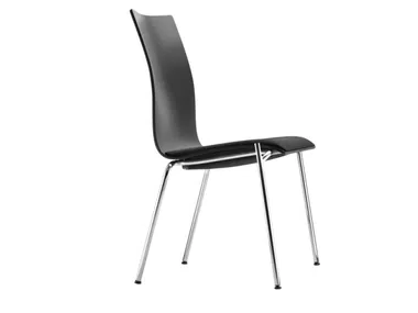S 168 SP - Stackable plywood chair _ Thonet