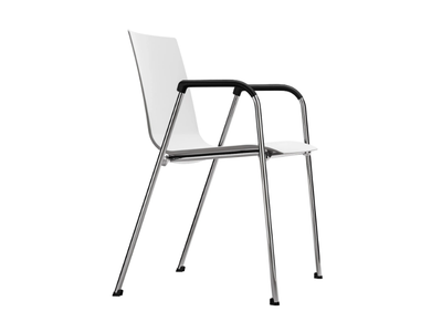 S 260 F - Stackable plastic training chair with armrests _ Thonet