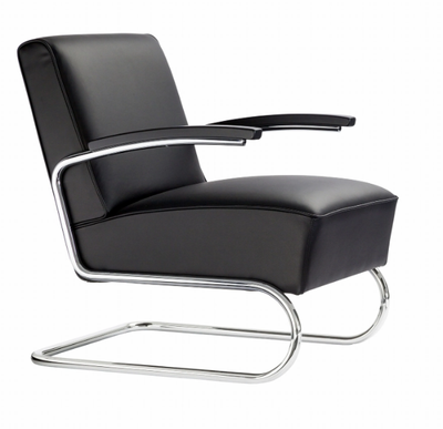 S 411 - Upholstered cantilever armchair with armrests _ Thonet