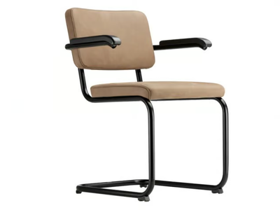 S 64 PV - Cantilever upholstered chair with armrests _ Thonet