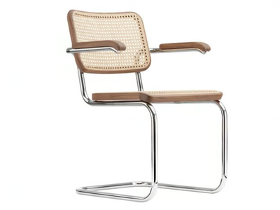 S 64 V - Cantilever chair with supporting synthetic mesh _ Thonet