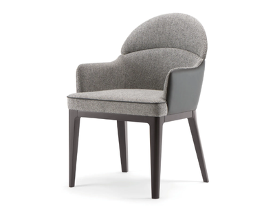 ASTON - Upholstered fabric chair with armrests _ Tirolo
