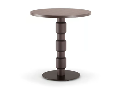 BERLINO - Round solid wood and metal table _ Tirolo