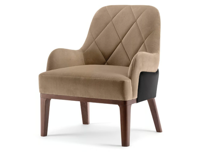 GILL - Tufted fabric armchair with armrests _ Tirolo