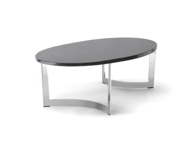 HUGO - Oval metal coffee table _ Tirolo