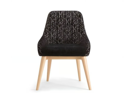 JO - Upholstered fabric chair with integrated cushion _ Tirolo
