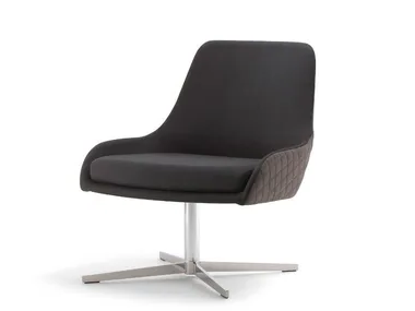 JO - With 4-spoke base fabric easy chair _ Tirolo