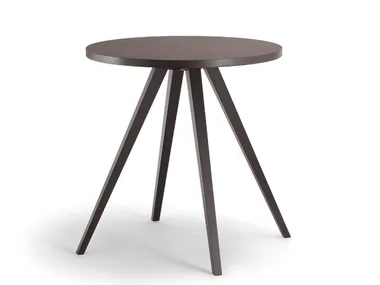 MILANO - Round solid wood table _ Tirolo