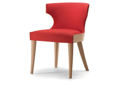 XIE - Upholstered solid wood chair _ Tirolo