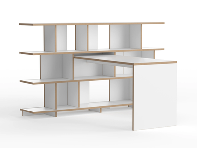 ANSTELL - Rectangular MDF writing desk _ Tojo Möbel