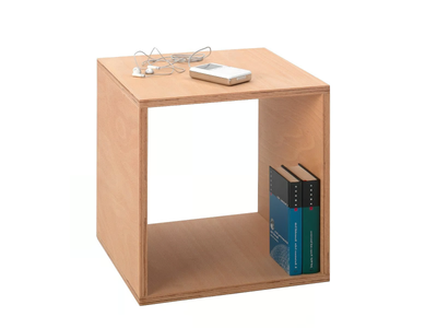 CUBE - Beech coffee table / bedside table _ Tojo Möbel