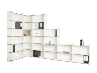 MEHRFACH - Open Corner modular MDF bookcase _ Tojo Möbel