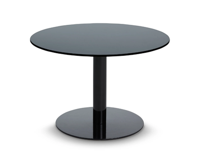 FLASH - Round glass and steel coffee table _ Tom Dixon