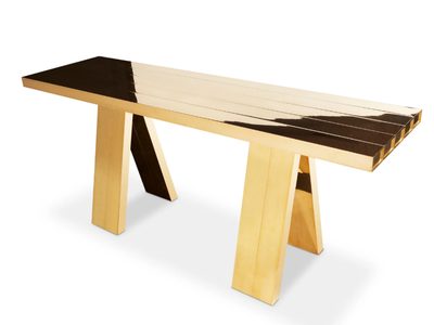 MASS - Brass console table _ Tom Dixon