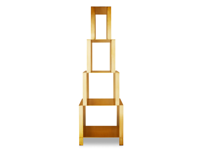 MASS - Open brass bookcase _ Tom Dixon
