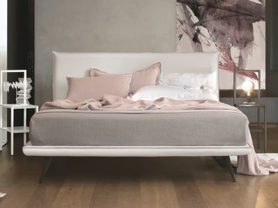 BRAVO - Upholstered Eco-leather double bed _ Tomasella
