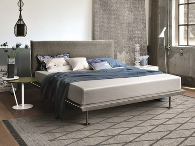 BRAVO - Upholstered fabric double bed _ Tomasella
