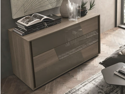 KROSS - Oak chest of drawers with integrated handles _ Tomasella