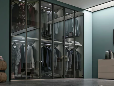 METROPOLIS - Sectional glass wardrobe _ Tomasella