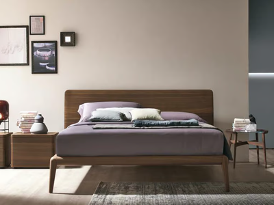 PRADO - Oak double bed _ Tomasella