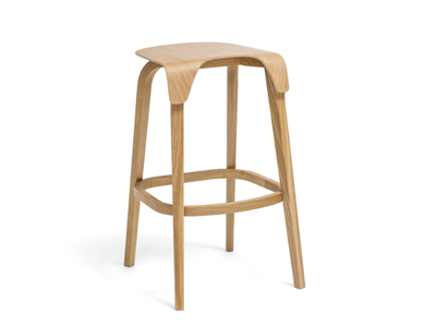 LEAF - High wooden stool _ TON