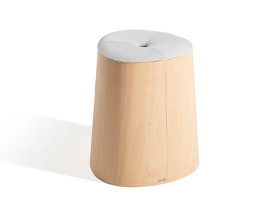 P.O.V. - Upholstered stackable wooden stool _ TON