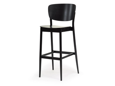 VALENCIA 311 383 - High wooden stool _ TON