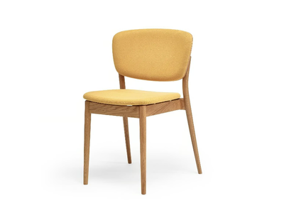 VALENCIA 313 382 - Upholstered stackable wooden chair _ TON