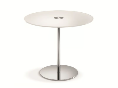 FARNIENTE ALTO - Round tempered glass table _ Tonelli Design