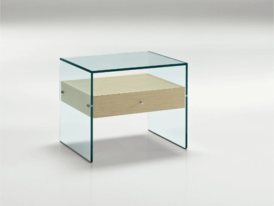 SECRET - Glass bedside table _ Tonelli Design