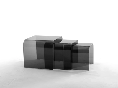 ANEMONE - Low rectangular glass coffee table _ Tonin Casa