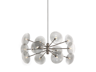 BREATH - Pendant lamp in crystal and metal _ Tonin Casa
