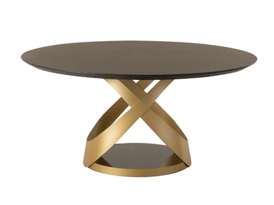 CAPRI - Round solid wood table _ Tonin Casa