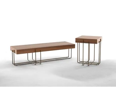 CRUZ - Low wooden coffee table _ Tonin Casa