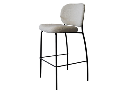 ELI UPHOLSTERED - Upholstered high fabric stool _ Tonon