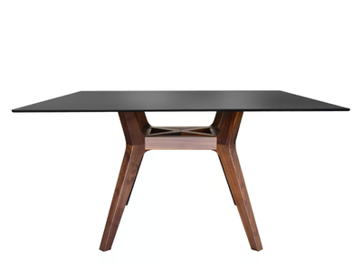 LIBRA - Square wood and glass dining table _ Tonon