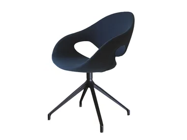 MOON UPHOLSTERED - Upholstered swivel fabric chair _ Tonon
