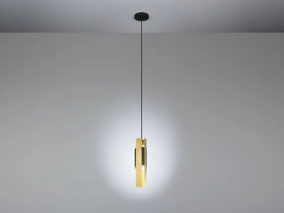 EXCALIBUR - LED Satin brass pendant lamp _ Tooy