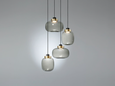 LEGIER - LED blown glass pendant lamp _ Tooy