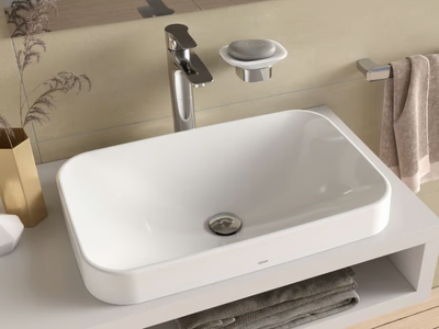 LF L5715E / L5716E - Countertop rectangular ceramic washbasin _ TOTO