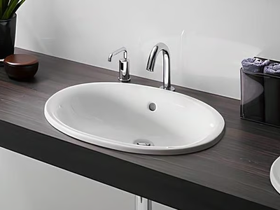 LW762Y - Inset oval ceramic washbasin _ TOTO