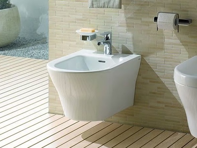 MH BW10045G1 - Wall-hung ceramic bidet with overflow _ TOTO