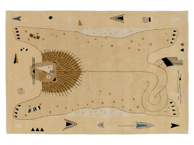 LION - Rectangular handmade wool rug _ Toulemonde Bochart