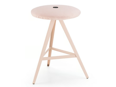 AKY - Low fabric stool with footrest _ TrabA'